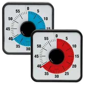 Skole Timer Rød - 19 x 19 cm