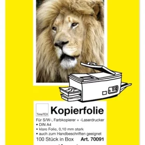 Kopierfolie A4, Til Farve- og S/H-Print, 100 stk. i Boks