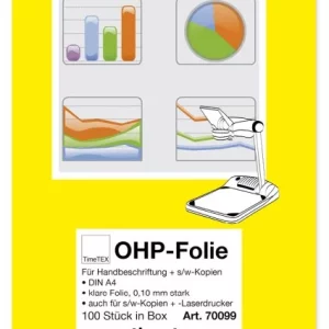 Overhead Folie - TimeTex (kopiering) - 100 stk. i boks