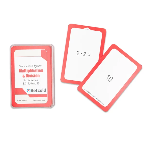 Kortspil til Matematik - Multiplikation/Division