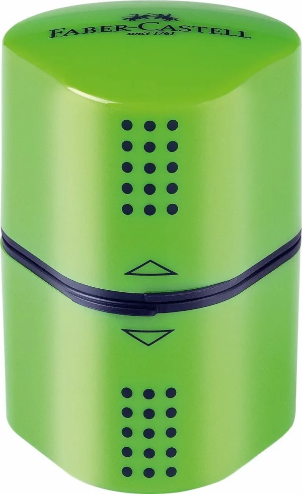Blyantspidser til 3 størrelser Faber Castell Grip 2001 - grøn