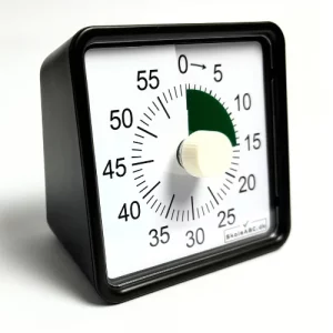 Lydløs Timer Nedtællingsur - Sort