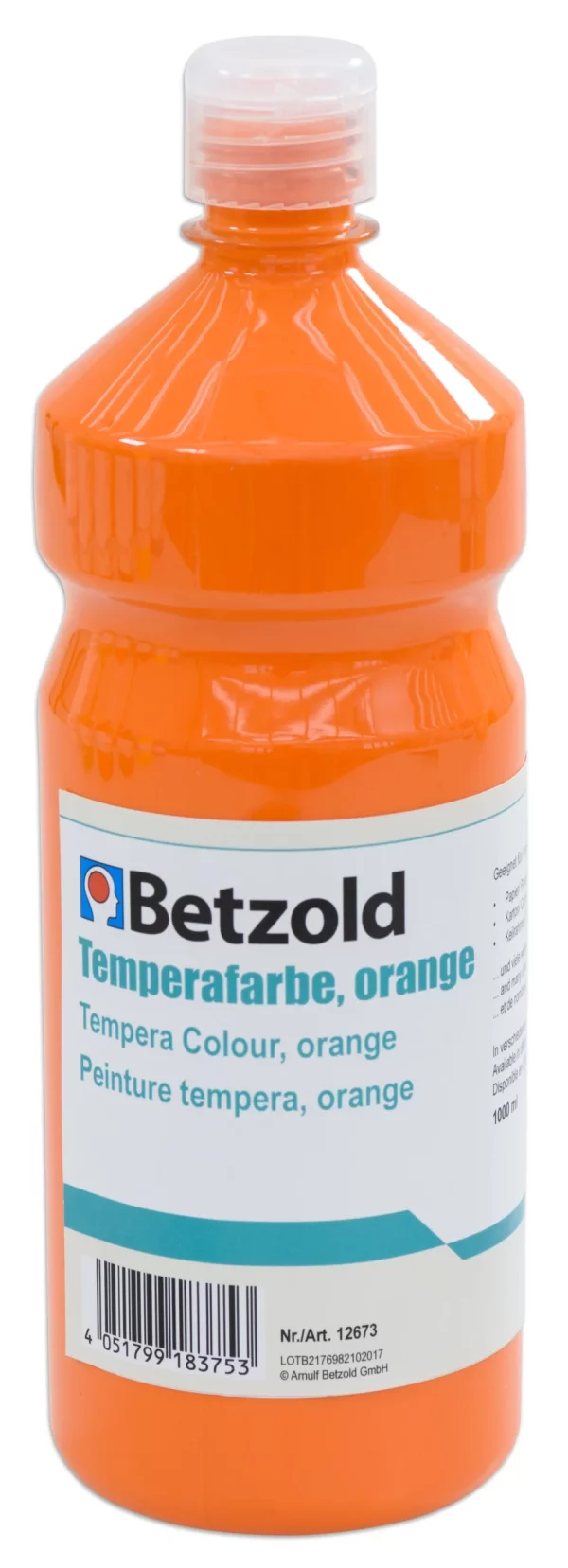 Tempera Skolemaling, 1000 ml, Orange