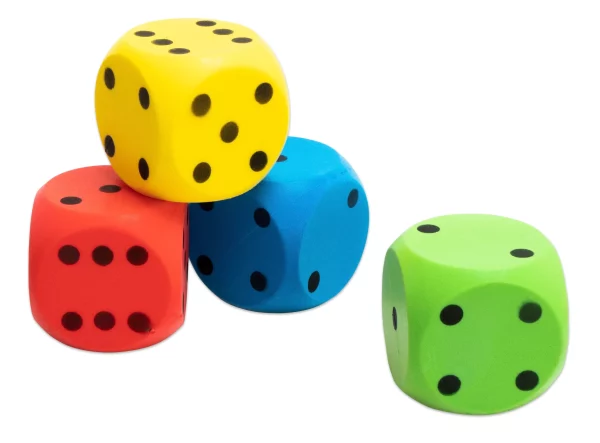 Store Skumterninger 16 cm - Sæt med 4
